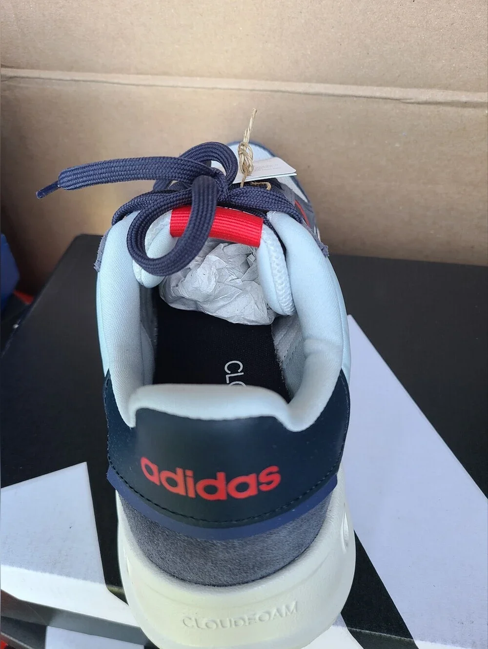 Men's Adidas Run 84 JR8712 size 7.5 Halo Blue Aurora Ink Ruby new with box